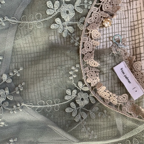 Mint lace mini dress - Picture 5 of 7